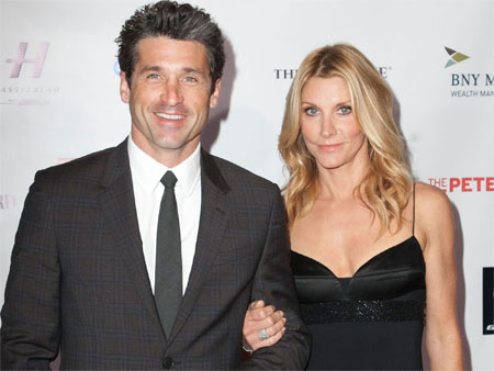A photo of Patrick and his wife.